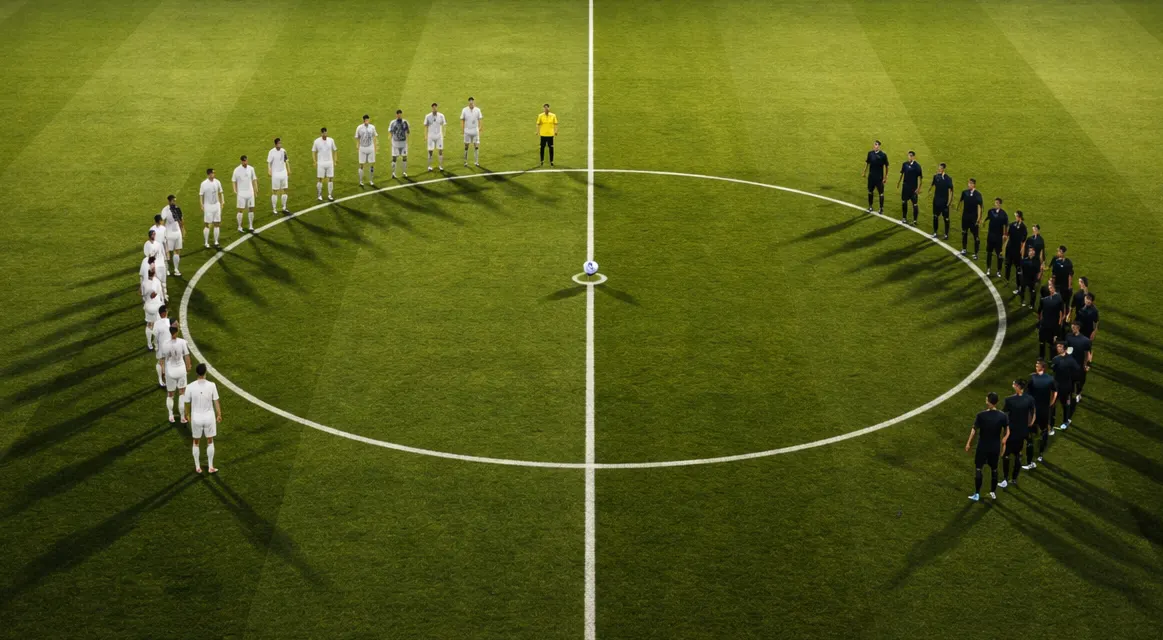 Asian Handicap weddenschappen - voetbalveld met tactisch overzicht