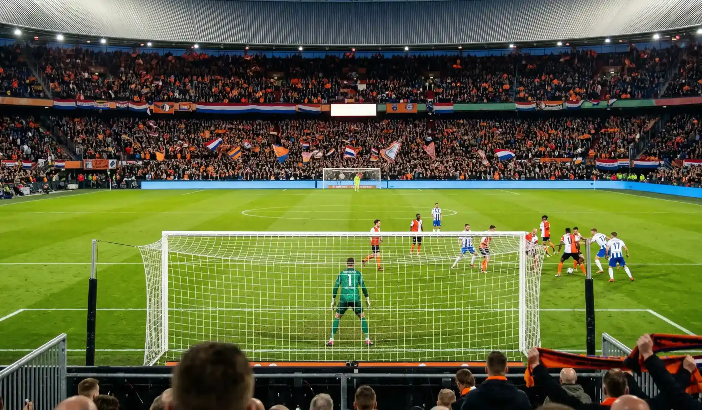 Wedden op de Eredivisie - Nederlands voetbalstadion met fans